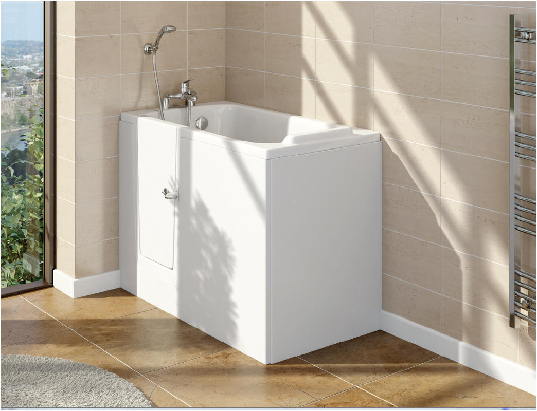 CAVERSHAM Walk in Bath by Mantaleda | Clean modern lines on this medium ...